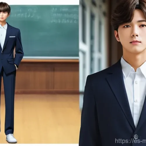 Home 27 신비아파트 강림의 스타일 분석 - **Prompt: Elegant School Scholar**
An anime-style depiction of Kanglim from Shinbi Apartment, st...