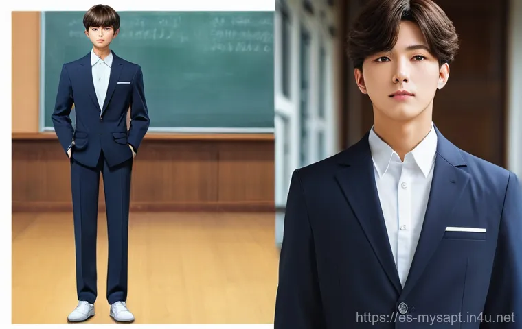 신비아파트 강림의 스타일 분석 - **Prompt: Elegant School Scholar**
    An anime-style depiction of Kanglim from Shinbi Apartment, st...