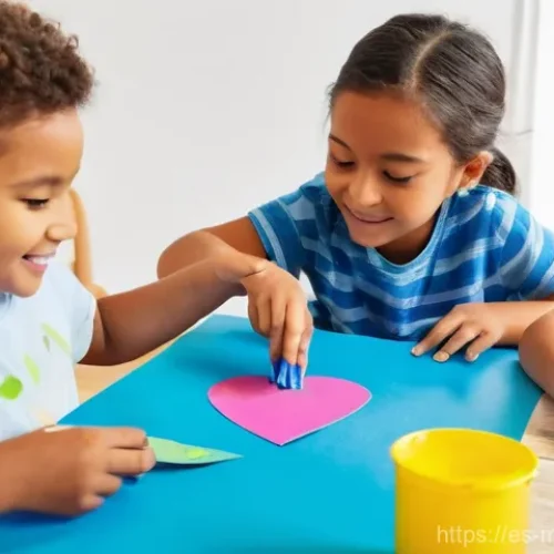 Home 26 신비아파트 관련 교재와 활용법 - **Prompt:** A group of diverse children, aged 3-6, are happily engaged in a vibrant craft session. T...