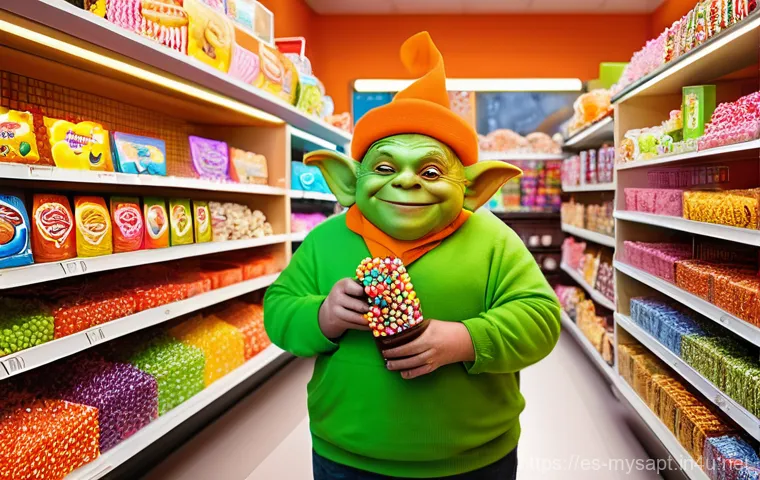 신비아파트 신비 캐릭터 비밀과 인기 비결 - **Prompt 1: Shinbi's Candy Obsession**
"A charming, plump, green-skinned goblin-like creature na...